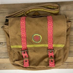 American Girl Doll Canvas Lea Clark Full Size Messenger Bag/Shoulder Tote